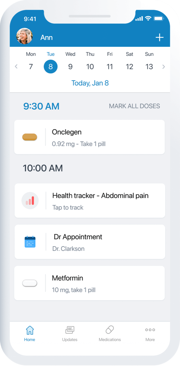 Medisafe home schedule
